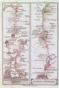 Great North Road uit Londen, 1 juli 1790 door English School